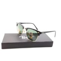 Kacamata Rayban Clubmaster Diamond Hard hitam glossy list go Tokopedia