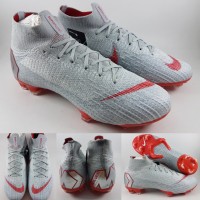 Sepatu Sepakbola Nike Mercurial Superfly VI 360 Elite FG Grey Orange