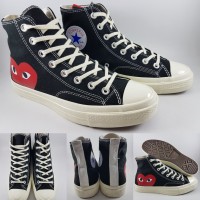 Sepatu Converse Chuck Taylor X Comme Des Garcons CDG Play High Black