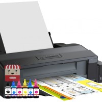 PRINTER EPSON L1300 4 WARNA DOUBLE BLACK UKURAN A3 TINTA PIGMENT KOREA
