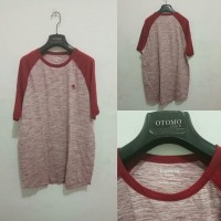 TREND TERBARU KAOS CASUAL PRIA EXPRESS RED RAGLAN TEE ORIGINAL