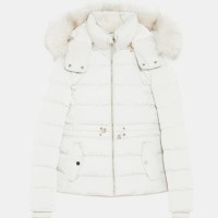 zara longline puffer coat