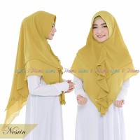 Jilbab Hijab Kerudung Khimar Instan Syari Ceruti 2 Layer Rempel Nesrin
