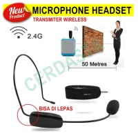 Mic Android Wireless Headset Upgrade 2.4G Microphone tanpa kabel