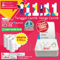 Printer Bluetooth support PAYTREN - ZCS05 Android plus 5 roll kertas
