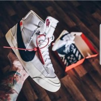 Nike Blazer Mid X Off White Un Authorized Original / Sepatu Nike