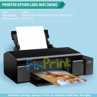 New PHOTO Printer Epson L805 WIFI Ink Tank (Tinta Refill 673 - 6 Warna