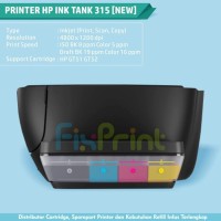 New Ink Tank Printer HP 315 All-in-One Print Scan Copy Cartridge GT51