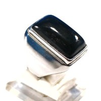Jual CINCIN BATU AKIK NATURAL BLACK JADE ACEH RING TITANIUM Limited