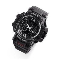JAM TANGAN PRIA SOPHIE MARTIN HITAM MANUAL DIGITAL TRAV Berkualitas