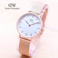 Jam Tangan Wanita/Cewek Simple Elegan DW WD Petite Rantai Pasir Polis