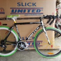 ( PROMO ) new model Sepeda Fixie Balap United Slick 71 Modif Stang