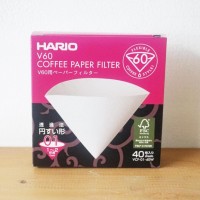 Hario V60 Paper Filter White VCF-01-40W | Saringan Kopi Kertas Saring