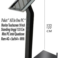 Jual Paket Monitor Touchscreen 19 inch Standing 133 Cm Jual Paket Monitor Touchscreen 19 inch Standing 133 Cm
