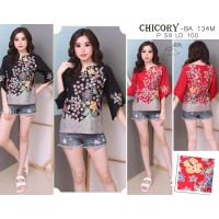 CHICORY - Atasan Batik Blouse Batik Modern Wanita Cheongsam Premium HQ