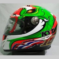 Helm Full Face KYT C5 Flat Visor Thitipong #10 Limited Murah Original