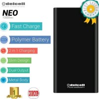 TERLARIS! POWERBANK 10000 MAH DELCELL NEO REAL KAPASITAS GARANSI RESMI