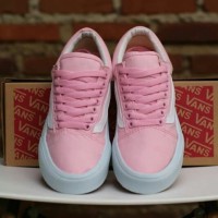 SEPATU VANS WANITA VANS OLDSKOOL PINK WHITE PREMIUM ORIGINAL