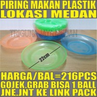 Review Piring Makan Plastik /Bal 216pcs Tebal Besar Transparan Warna Medan Di Medan - Cluboutfithjnm
