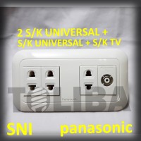 stopkontak tv + 3 stop kontak s/k universal panasonic inbow ib sni