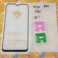 Tempered glass full vivo Y91 vivo Y 91 kaca gorila glass full mantap