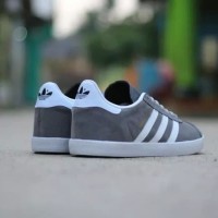 SEPATU ADIDAS GAZELLE GREY LIST WHITE ORIGINAL BNWB MADE INDONESIA