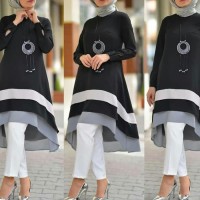 fashion muslim ZARAVET TUNIK MUSLIM WANITA hijab syari modern