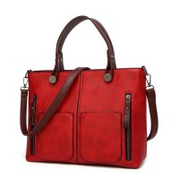 Tas Wanita import Vintage Causal High Quality Dames Red