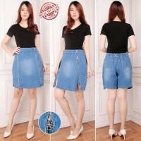 MODEL BARU SB Collection Celana Pendek Nindy Jeans Hotpants Jumbo Rok