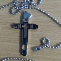 Kalung Salib Fashion Aksesoris Salib Liontin Salib #033 - Perak