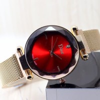 jam tangan wanita Dior Magnet yang lagi ngetrend - Merah