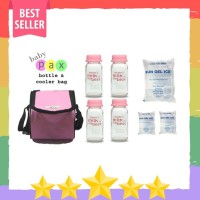 Baby Pax Cooler Bag Pink Tas Penyimpanan Asi Botol Asi Kaca peraw