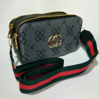 Tas Wanita Selempang Mini MJ Guci Lokal Bagus Murah Cantik Mewah Abu