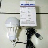 LAMPU BOHLAM LED USB 5 WATT GARANSI
