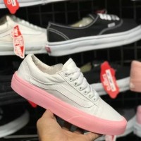 Sepatu Vans Old Skool Abu Pink Import Premium Quality