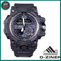 Promo Jam Tangan Pria Original Dziner 8199 Bunga Black Series Elegan