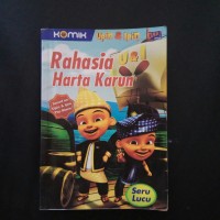 buku komik anak upin & ipin rahasia harta karun