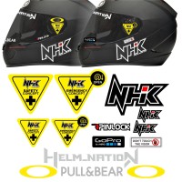 Jual Paket Stiker Visor @helm_nation Helm KYT kbc LS2 NHK