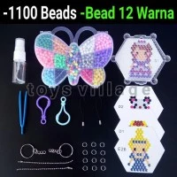 1Set Mainan Kreatif/Edukasi Anak Aquabeads Aqua Beads Kupu-Kupu Beados