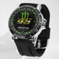 Jam Tangan Rubber Custom Pria dan Wanita Logo VR46 Art 04 Terbaru
