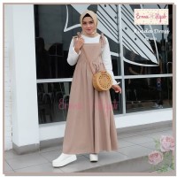TERBAIK Kinda Dress Erma Hijab Polos Remaja Syari Muslimah Overall
