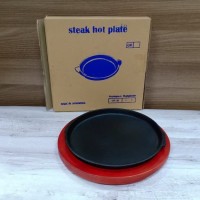Top1 STEAK HOT PLATE BULAT / PIRING STEAK BENTUK BULAT /