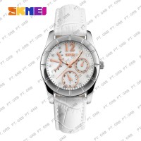 Jam Tangan Wanita Cewek Analog Skmei 6911 White Putih Tahan Air 30M