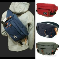 Tas Pinggang Pria Waist Bag Sling Waistbag Selempang Slempang Cowok