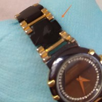 jam tangan wanita raymond weil 8084 18 k gold electroplated
