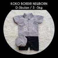 Jual Abuabu Baju Aqiqah Newborn Romper Koko Bayi Pakaian Muslim Anak