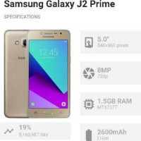 hp samsung galaxy j2 j 2 prime j2prime baru garansi resmi setahun