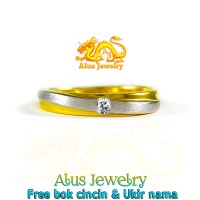 Cincin kawin nikah tunangan Emas Palladium Platinum Perak AL318