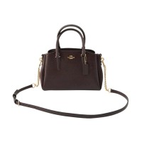 Coach Mini Sage Oxblood Tas Wanita - Dark Brown