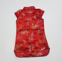 Baju Dress Shanghai Cheongsam Chinese Imlek Anak Perempuan Merah 2-6T